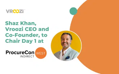 Trusted Industry Leader & P2P Tech Innovator, Shaz Khan of Vroozi,  to Serve as Chair of Day 1 at ProcureCon Indirect West 2023